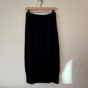Anthropologie Black Women's Knit Skirt